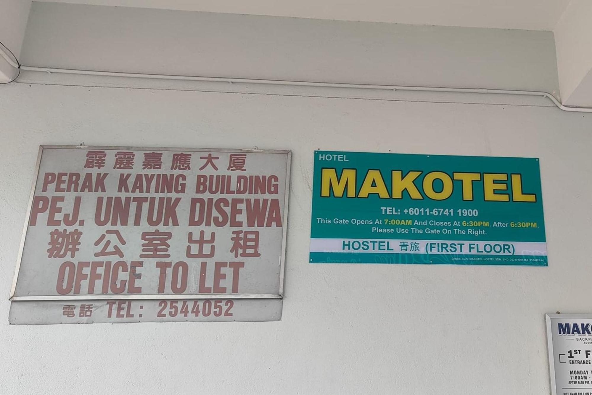 Makotel Hostel Ipoh Bagian luar foto